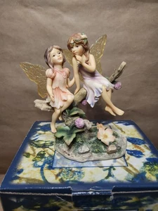Faerie Glen "Secrets Between Friends" FG8801 w/Original Box Fairy Figurine *Note - Picture 1 of 8