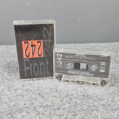 Front 242 - Front By Front CASSETTE tape 1988 Wax Trax! WAXCS 054 PLAY TESTED - Image 1 of 4