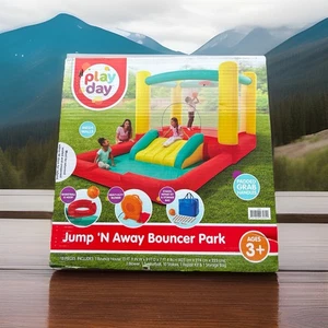 Play Day Jump 'N Away Bouncer with Blower - Picture 1 of 4