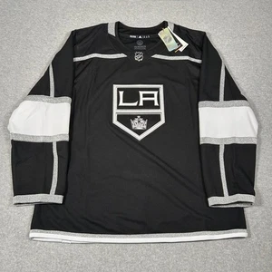 Adidas Los Angeles Kings Jersey Size 54 Home Black Primegreen NHL Hockey NEW NWT - Picture 1 of 8