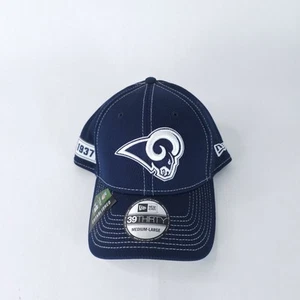 Los Angeles Rams Hat Blue Logo On Field 1937 New Era Medium Large Stretch LAR - Picture 1 of 6