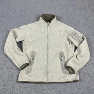 Куртка женская Arc'teryx большая овсянка покрывало флис на молнии Polartec логотип - Изображение 1 из 4