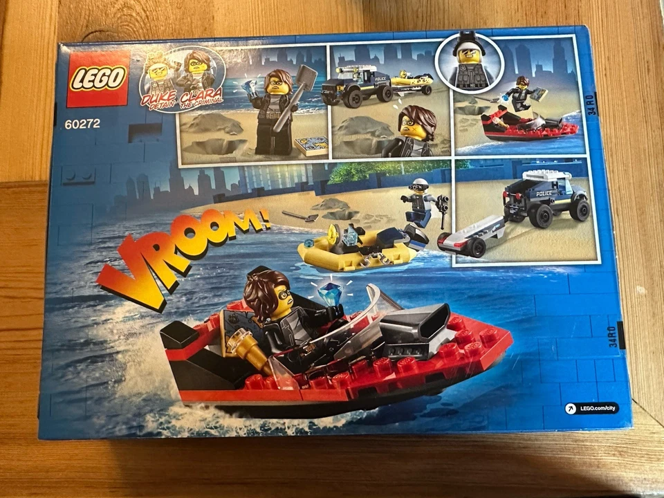 1 - New LEGO City Police Boat Transport 60272 ~ 166 Pieces ~ Factory Sealed - Image 1 of 2