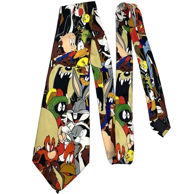 复古 1997 年 Looney Tunes 人物领带人物涤纶经典 — 第 1/2 张图片