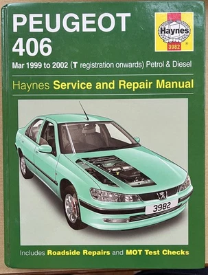 PEUGEOT 406 - Haynes Service/Repair Manual - Mar 1999 to 2002 - T Reg - Image 1 of 4