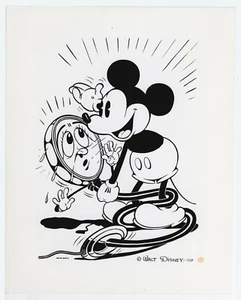 Clásico MICKEY MOUSE ARTISTAS UNIDOS TEATRO LOBBY TODAVÍA - 1935 - Muy Raro - Imagen 1 de 2