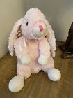 TJM Ltd Pink Easter Bunny Rabbit Soft Toy 12” Home Bargains VGC