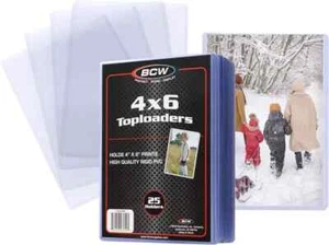 Cargadores superiores de fotos 4x6 - Mangas rígidas de PVC, 25 protectores de plástico transparente - Imagen 1 de 8