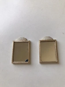 Dollhouse Miniature 1:12 Pair of Gilded Regency Style Mirrors - Picture 1 of 4