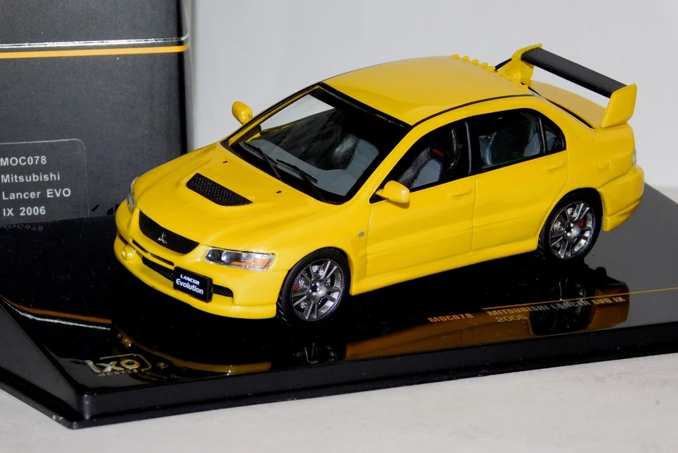 MITSUBISHI LANCER EVO 9 IX 2006 GIALLO IXO MOC078 1/43 - Immagine 1 di 1