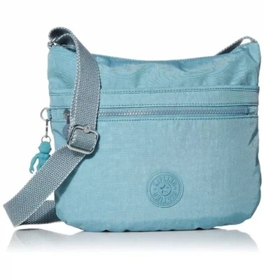 NUEVO CON ETIQUETAS BANDOLERA KIPLING HB7651 ARTO AQUA FROST NYLON Bolso de Mano Foto 1 de 4