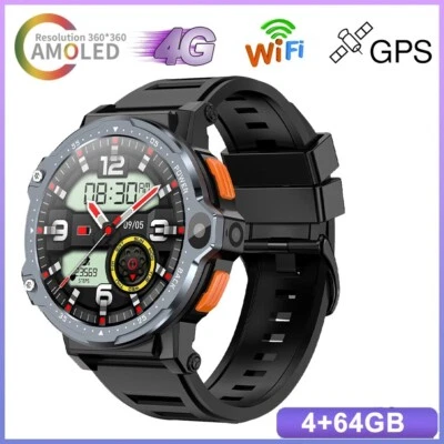 2023 PG999 4G LTE Smartwatch 1,54 Zoll 4GB+64GB GPS Dual Kamera Wifi NFC 800mAh - Bild 1 von 4