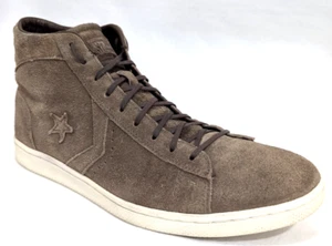 Zapatillas altas de gamuza Converse x JOHN VARVATOS MARRÓN CAQUI EE. UU. 12/46,5 ¡USADAS EN EXCELENTE ESTADO! * - Imagen 1 de 11