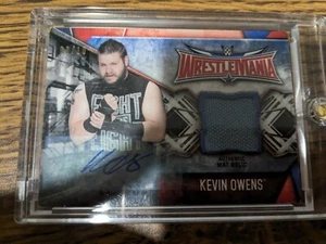 2017 Topps WWE Relic Auto WrestleMania 32 Kevin Owens 3/10 - Picture 1 of 2