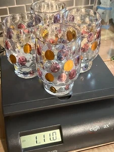 Set of 4 Bohemian Art Glass 4" Juice Glasses Countess Collection NWT - Picture 1 of 6