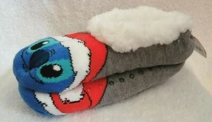 Disney STITCH Slipper Socks Kids Size 4-10 Faux Fur No Slip  - Picture 1 of 4