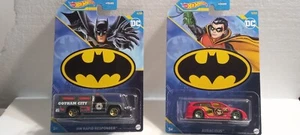Hot Wheels 2015 Batman Rapid Responder & Hot Wheels 2002 Robin Audacious "New" - Picture 1 of 10