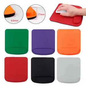 TAPPETINO MOUSE ANTISCIVOLO QUADRATO PREMIUM CON SUPPORTO DA POLSO PER LAPTOP PC MOLTI COLORI - Foto 1 di 26