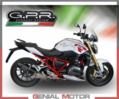 Terminale di Scarico GPR FURORE NERO Omologato BMW R 1200 R LC 2015 > 2016 - Immagine 1 di 4