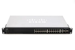 Cisco SG500-28P 24-Port Gigabit Ethernet Switch W/Ears P/N: SG500-28P-K9 V01 - Picture 1 of 3