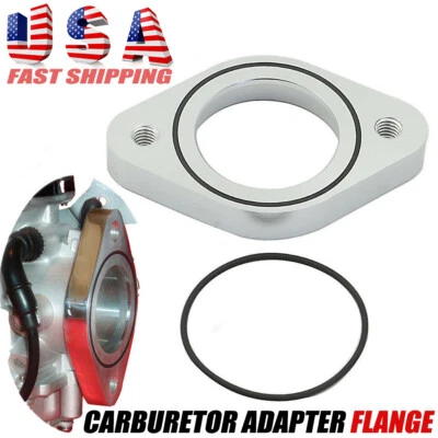 For Harley Sportster XL 883 1000 Carb Carburetor Intake Manifold Adapter Flange - Image 1 of 4