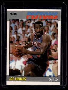Pistoni Fleer Joe Dumars #31 Detroit 1987 - Foto 1 di 2