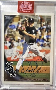 2019 Topps Archives Omar Vizquel Auto #ed /99 White Sox Autograph - Picture 1 of 2