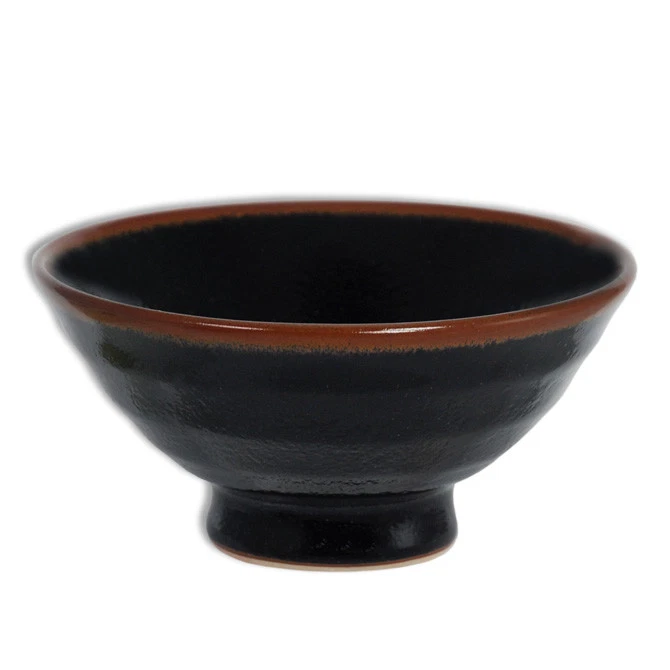 Японский ужин рисовый суп салат миска 5 «D фарфора Yuzu Tenmoku сделано в Японии - Изображение 1 из 1