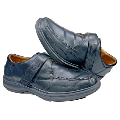 Dr. Comfort Men's Size 9 XW 6210 ‘Frank’ Black Strap Comfort Shoes - Image 1 of 4