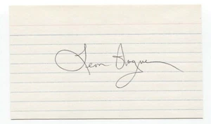 Leon Wagner Signed 3x5 Index Card Baseball Autographed Signature Angels - Picture 1 of 2