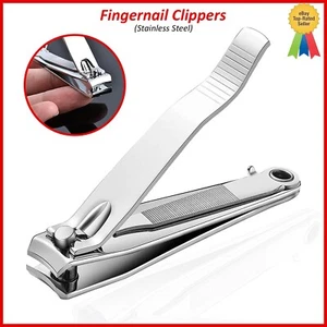 Professional Stainless Steel Toe Nail Clippers Curved Edge Cut Style - Picture 1 of 3