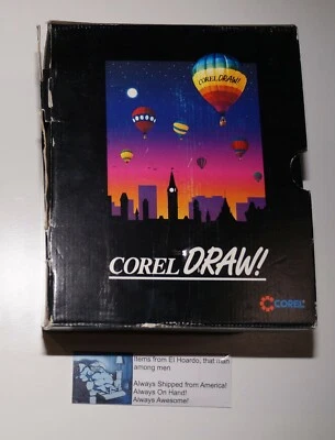 COREL DRAW 3 Upgrade Complete in Box CD Rom and 3 1/2 Floppy Diskettes - Image 1 of 4
