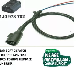 VW 2 PIN REVERSE LIGHT PLUG CONNECTOR 1J0 973 702 PRE WIRED FREEPOST FREE CRIMPS - Picture 1 of 3