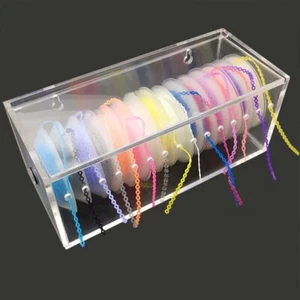 Dental Orthodontic Power Chain Box Acrylic Dispenser Placing Holder Case Durable - Picture 1 of 10