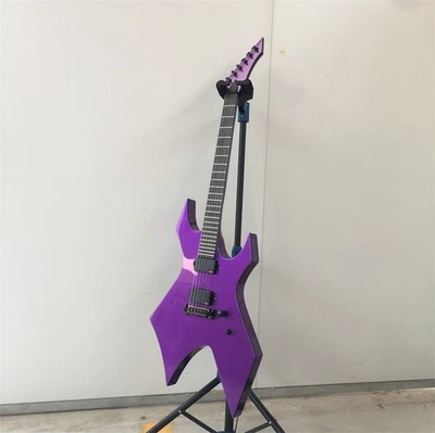 Metallic Purple Warlock Extreme Electric Guitar Solid H-H Pickups Black Parts - Image 1 of 4