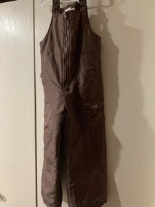 Osh Kosh Niñas Baberos de Nieve Cremallera Ajustable Marrón Bolsillos Invierno Talla 6X - Imagen 1 de 10