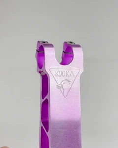 Vintage Kooka Billet Anodized Purple Stem 1 1/8 Rare CNC 90s MTB 135mm - Picture 1 of 5