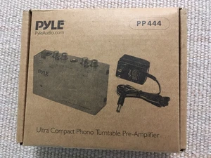 Pyle PP444 Mini Stereo RIAA Phono Turntable Pre-Amp PreAmp w Headphone Out Works - Picture 1 of 2