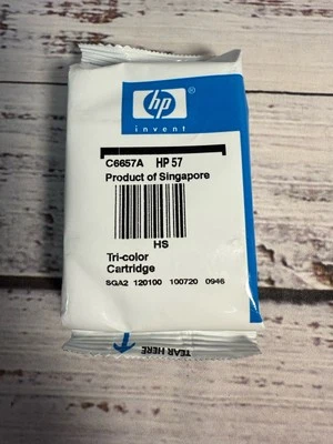 Genuine HP 57 Tri-Color Ink Cartridge C6657A Sealed No Box - Image 1 of 4