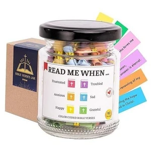 Bible Verse Jar, Jar for Emotions and Feelings, Birthday Gifts for Women, - Picture 1 of 8