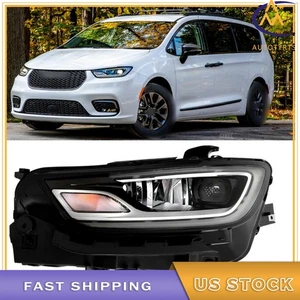 Conjunto de faros laterales izquierdos LED para Chrysler Pacifica 2021 2022 2023 negro transparente - Imagen 1 de 12