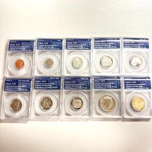 2017 S Enhanced Uncirculated ANACS EU70 Denver ANA Release Complete 10 Coin Set - Picture 1 of 6