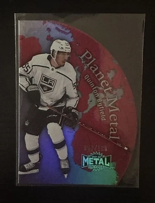 2021-22 Skybox Metal Universe Planet Metal Gold Quinton Byfield 087/199 - Image 1 of 2