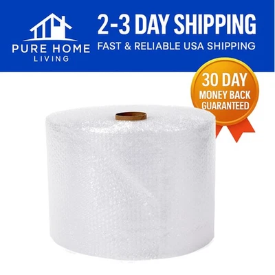 12-Inch x 175-Ft Perforated Bubble Wrap - Clear Cushioning for Fragile Items - Image 1 of 4