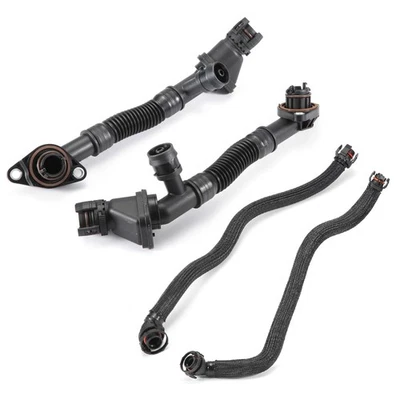 4 piezas mangueras de ventilación cárter BMW 550i 650i 750i 750Li Alpina B7 X5 X6 11157575641 Foto 1 de 4