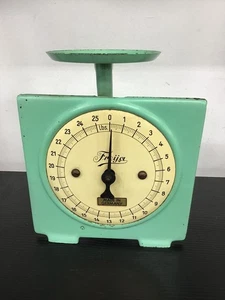VINTAGE Green Freya Kitchen Scales | Made in Germany - 25 Lb - Picture 1 of 6