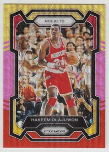 2023-24 Panini Prizm Rockets Hakeem Olajuwon #191 Multi Wave Prizm 01/88 1/1 - Picture 1 of 2