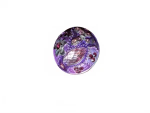 Vintage Purple Statement Ring with Gemstone Accent - Picture 1 of 3