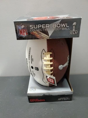 NFL Auténtico Wilson The Duke Juego Fútbol Super Bowl XLV Packers Steelers Foto 1 de 4