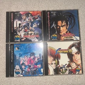 Samurai Shodown Spirits Neo Geo CD 4-Game Set with Manuals and KOF98 Extra